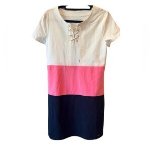 Tommy Hilfiger size Small Petite 100% Cotton summer color lock dress